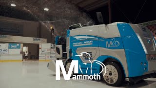 New season Build up ice with the ice resurfacer WM Mammoth [upl. by Alicec]