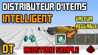 DISTRIBUTEUR DITEMS SIMPLE amp INTELLIGENT  MINECRAFT 116 GUIDE [upl. by Sulohcin329]