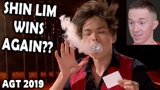 Magician REACTS to Shin Lim in the FINALS of AGT The Champions 2019 [upl. by Eiknarf]