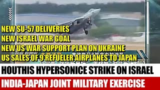 《Defense Watch》Houthis Hypersonic Strike 9 Japan Air Refuelers US Israel War Plans More Su57s [upl. by Yesnil]