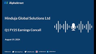 Hinduja Global Solutions Ltd Q1 FY202425 Earnings Conference Call [upl. by Havard]