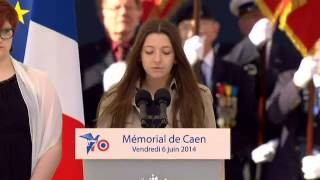 Cérémonie française au mémorial de Caen 70è anniveraire du Débarquement [upl. by Lenore57]