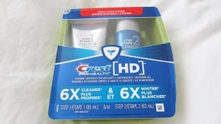 Crest Pro Health HD Toothpaste Trial amp Thoughts Review [upl. by Eelamme]