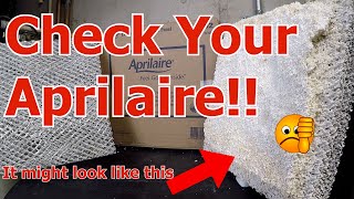 How to fix Aprilaire Aprilaire maintenance Aprilaire water panel replacement Aprilaire model 550 [upl. by Stoat787]