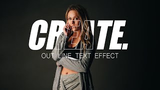 Learn How to make Outline Text Effect in Photoshop 2023 [upl. by Arturo33]