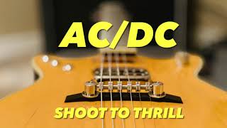 ACDC Shoot to Thrill Cover Malcolm Young Guitar Parts [upl. by Acirrej]