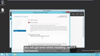 How to install Net Framework 35 in windows server 2012 R2Step by Step Guide [upl. by Brinna]