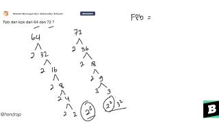 FPB dan KPK dari 64 dan 72 [upl. by Sieracki]