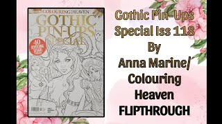 Gothic Pinups Special Issue 118 By Anna MarineColouring Heaven FLIPTHROUGH [upl. by Ahders]