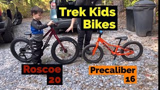 KIDS Bikes✅ TREK Roscoe 20 vs Precaliber 16 Awesome BIKES 😃 bike trek kids fun newbikeday [upl. by Kamila]