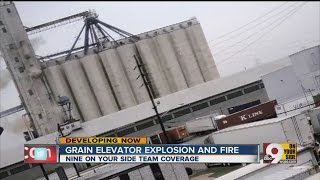 Grain elevator explosion and fire [upl. by Taggart]