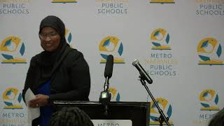 101424 MNPS Magnet School News Conference [upl. by Danialah]