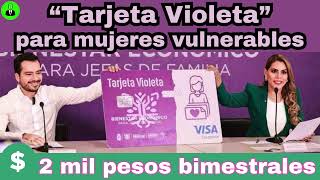 APOYO a MUJERES Jefas de Familia 👧 CONVOCATORIA 2024 💳 TARJETA VIOLETA💲2000  Estado de Guerrero [upl. by Lerrud943]