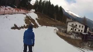 Bad Hofgastein  Schlossalm Piste H4 Sendleiten rechts [upl. by Jasik]