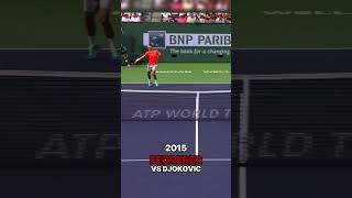 Best Federer VS Djokovic point from every year Part 2 [upl. by Moskow]