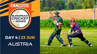 🔴 FanCode European Cricket Series Austria 2022  Day 4  T10 Live Cricket [upl. by Ahtnahc]