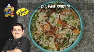 Venkatesh Bhat makes Veg Paal Biriyani  Easy amp tasty biriyani recipe  vegetables amp milk biriyani [upl. by Ahtibbat687]