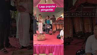 pengantin yang lagi menghibur para tamu dangan lagu yanh lagi viral [upl. by Henryson]