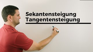 Sekantensteigung Tangentensteigung Ableitung Ableiten Übersicht  Mathe by Daniel Jung [upl. by Odracir235]