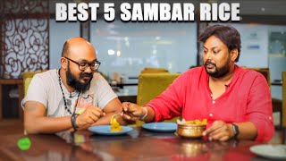 BEST 5 SAMBAR RICES IN HYDERABAD  AMAZING INDIAN FOOD [upl. by Voss]