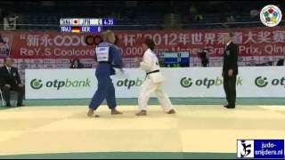 Judo 2012 Grand Prix Qingdao Tanaka JPN  Trajdos GER 63kg final [upl. by Arikal]