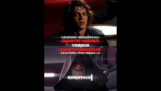 Knightfall Vader VS Darth Sidious  Legends starwars trending shorts [upl. by Stacey]