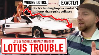 Lots of Trouble Usually Serious Lotus share price COLLAPSE spooks Geely [upl. by Felton]