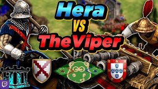 Burgundians vs Portuguese  1v1 Hippo Arena  vs TheViper  AoE2 [upl. by Akamahs]