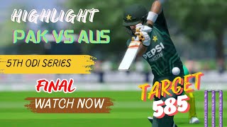 PAK vs AUS 5th ODI FINAL Series Highlights cricket 19 [upl. by Annemarie]