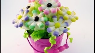 How to Make an Edible Candy Flower Bouquet  RadaCutlerycom [upl. by Harlin187]