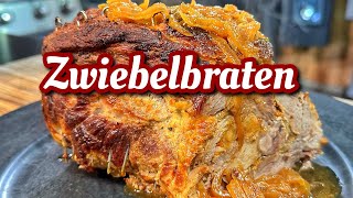 Zwiebelbraten aus dem Dutch Oven mit Sauce  Westmünsterland BBQ [upl. by Riek]