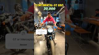 Continental GT 650 VS Interceptor 650 🔥 shorts [upl. by Nij308]