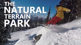 The Natural Terrain Park  Snowboard Jumps Spins amp Crashes [upl. by Eryn]