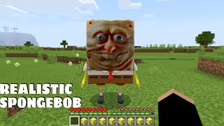 This is the REALISTIC SPONGEBOB CURSED in Minecraft  Coffin Meme [upl. by Acus]