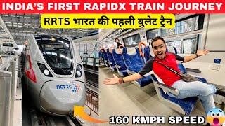 Most Exclusive India’s First RapidX Train Journey  Delhi Meerut RRTS Train  RapidX बुलेट ट्रेन😱 [upl. by Tnemelc]