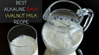 EASY TO MAKE ALKALINE RAW WALNUT MILK  Dr SEBI APPROVED [upl. by Ley85]