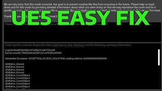 How To Fix Unreal Engine 5 Unhandled Exception EXCEPTION ACCESS VIOLATION writing address 0x00007fff [upl. by Onimod]