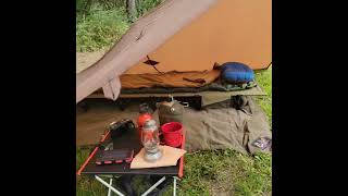 Oilskin Tarp Tent Camping [upl. by Calvinna]