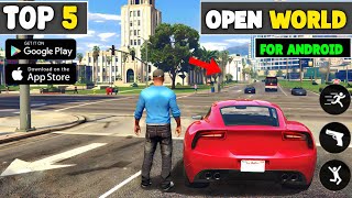 Top 5 Best New Open World Games For Android  New Open World Games 2024 [upl. by Oruhtra20]