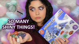 GEMSTONE ADVENT CALENDAR UNBOXING 2023  Crystals Stones amp Fossils First Impressions amp Thoughts [upl. by Jena151]