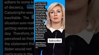 Maria Zakharova  about Bidens withdrawal from the presidential race Quotes [upl. by Jacinto]