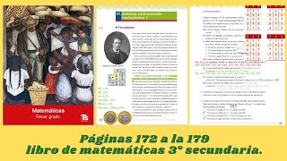 Página 180 181 182 183 184 185 186 187 matemáticas 3° secundaria [upl. by Saloma957]