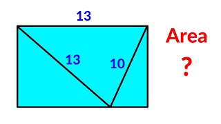 Find the area of the Rectangle  A Very Nice Geometry Problem [upl. by Sigismond892]