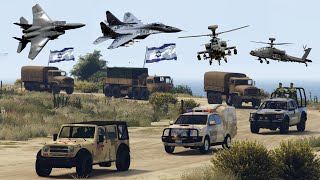 8000 Israeli Military Tanks amp War Vehicles Destroyed by Irani Fighter Jets Drone amp Helicop  GTA 5 [upl. by Christoph]