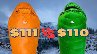 One of these ZERO degree bags FAILED  Testing the Teton Sports Altos 0 vs Hyke amp Byke Katahdin 0 [upl. by Eselahs]