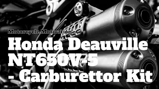 Honda Deauville NT650V5 7 Carburettor Investigation [upl. by Ferdinanda]