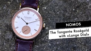 REVIEW The New Nomos Tangente Rosegold Neomatik The Return of The Lange Dial [upl. by Haley]