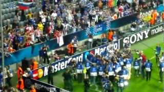 Chelsea v Bayern Munich celebration songs including One Step Beyond amp Liquidator [upl. by Wendin]