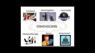 Business Studies Basics Who are Stakeholders   Detailed description [upl. by Louls657]