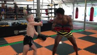 Buakaw traning Muay Thai for kids [upl. by Hamachi]